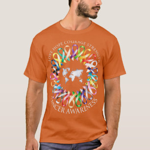 All Cancer Matters Awareness Fight All Cancer Ribb T-Shirt