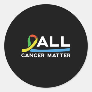 All Cancer Problem World Cancer Day 1 Classic Round Sticker
