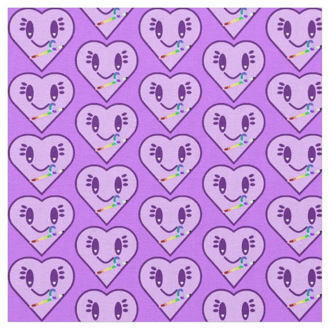 All Cancer Survivor Heart Fabric (Close Up)