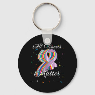 All Cances Problem All Ribbon World Cancer Awarene Key Ring