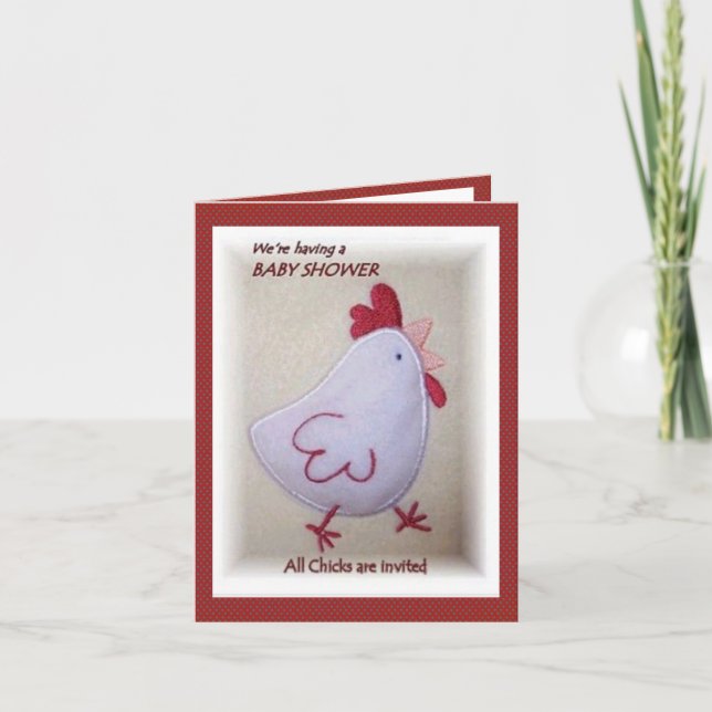 All Chicks Invited Baby Shower Invitation (Front)