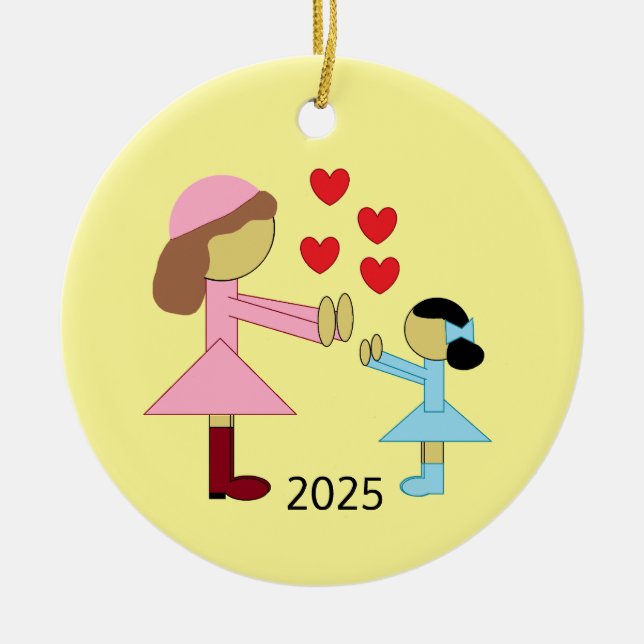 All Children Need Love Ceramic Tree Decoration (Front)