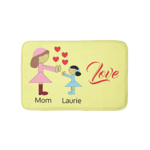 All Children Need Love:  Light Yellow Bath Mat