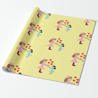All Children Need Love: Light Yellow Wrapping Paper