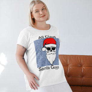 All Claus Santa Guys Christmas Women's T-Shirt