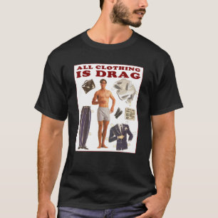 All Clothing is Drag Vintage Businessman T-Shirt