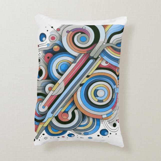 All Colours Rainbow Palette Artdesign T-Shirt Decorative Cushion (Back(Vertical))