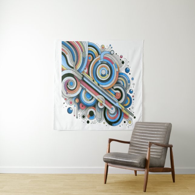 All Colours Rainbow Palette Artdesign T-Shirt Tapestry (In Situ)