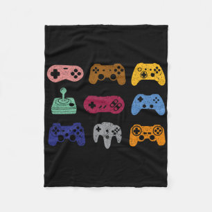 All Control Video Game Controller Console Gaming R Fleece Blanket
