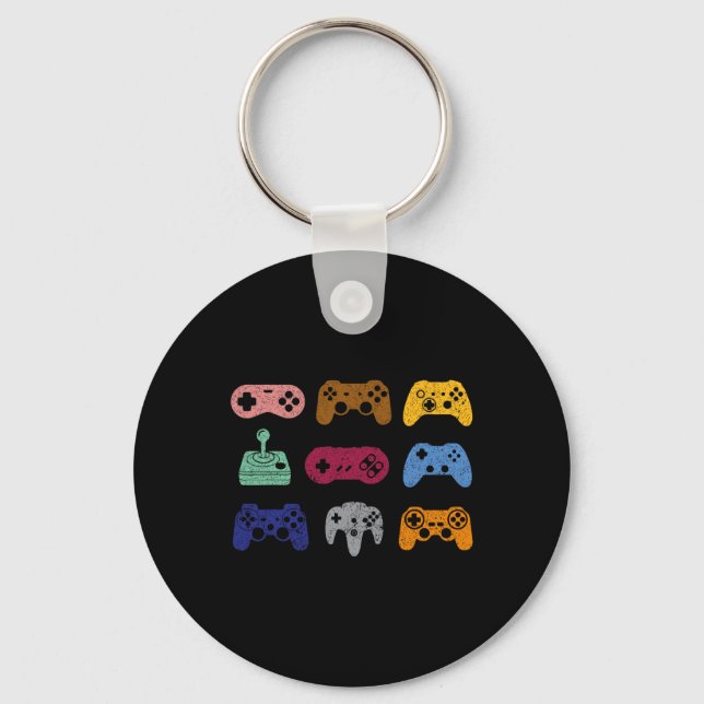 All Control Video Game Controller Console Gaming R Key Ring (Front)