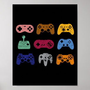 All Control Video Game Controller Console Gaming R Poster