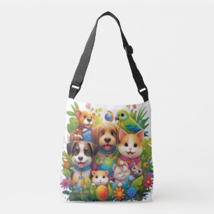 All Creatures Great & Small – Whimsical Wildlife Crossbody Bag