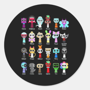 All Dandys World Toys Dandys World Characters Kids Classic Round Sticker