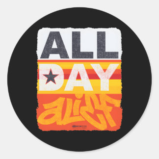 All Day Alief For S Youth Classic Round Sticker