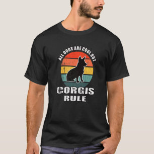 All Dogs Are Cool But Corgis Rule, Corgi Dog Premi T-Shirt