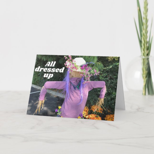 ALL DRESSED UP "FOR YOUR BIRTHDAY WISH" CARD (Front)