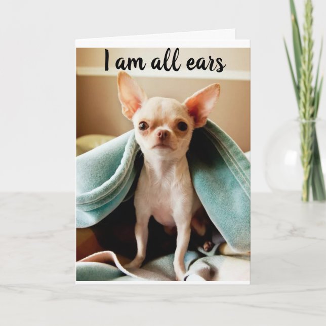 ALL EARS TO HEAR ABOUT YOUR  "30th" BIRTHDAY  Card (Front)