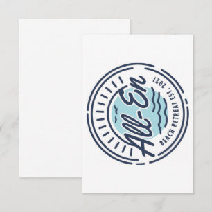 All-En Beach Retreat Thank You Card