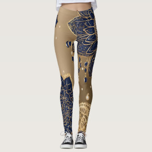 All Eyes on Blue AI art Leggings
