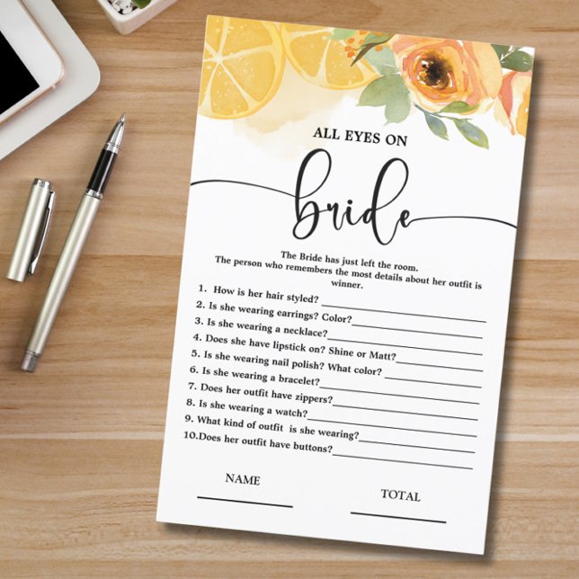  All eyes on Bride Bridal Shower Game (Creator Uploaded)