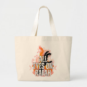 ALL EYES ON RAFAH - Rafah Gaza Palestine massacre Large Tote Bag