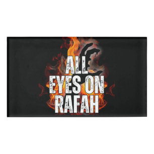 ALL EYES ON RAFAH - Rafah Gaza Palestine massacre Name Tag