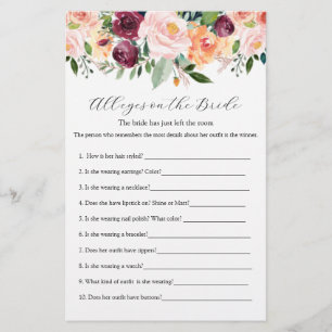 All Eyes on the Bride Bridal Shower Game