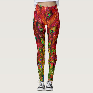 all eyes on you peacock leggings