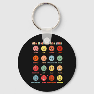 All Feeling Are Okay Mental Health Matters Key Ring