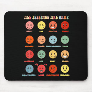 All Feeling Are Okay Mental Health Matters Mouse Mat