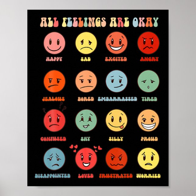 All Feeling Are Okay  Mental Health Matters  Poster (Front)