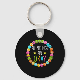 All Feelings Are Okay Mental Health Awareness Mont Key Ring