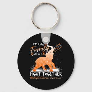 All Fight Together Multiple Sclerosis Awareness Ms Key Ring