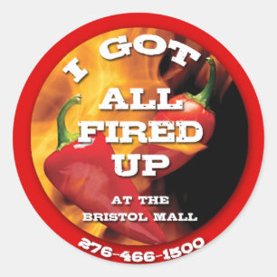 All Fired Up Sticker copy
