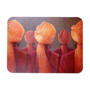 All Five Heads Magnet