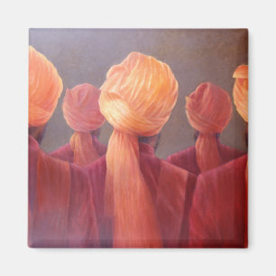 All Five Heads Magnet