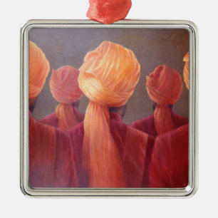 All Five Heads Metal Tree Decoration