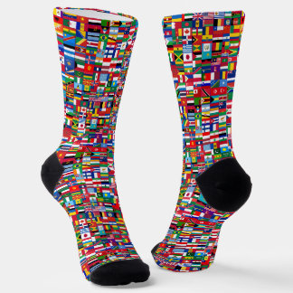 All Flags Socks, Stylish Flags design. Socks