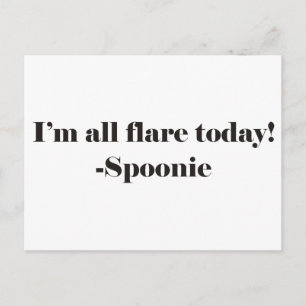 All Flare -Text Postcard