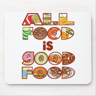 All food is good food! Intuitive eating - body pos Mouse Mat