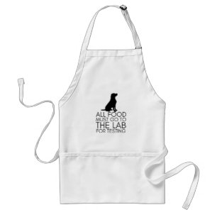 “All Food Must Go To The Lab” Adjustable Apron