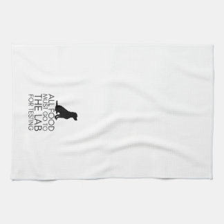 “All Food Must Go To The Lab” Kitchen Towel