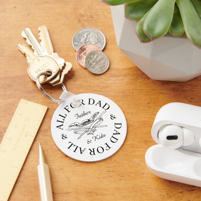 All for Dad for All Musketeer Father's Day Gift Key Ring (Desk)