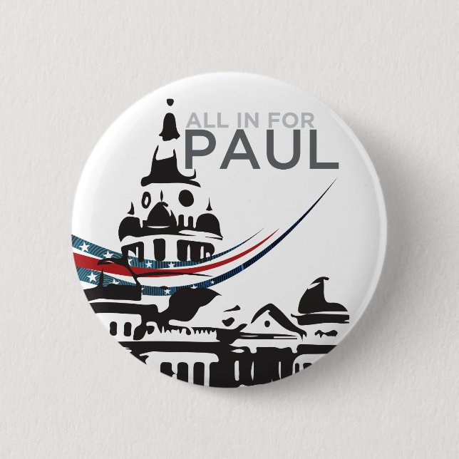 All For Paul - Courthouse Button (Front)