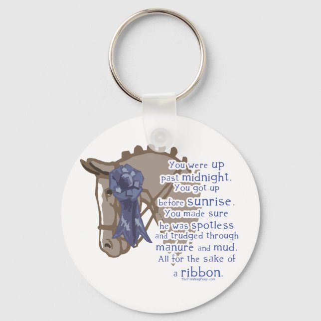 All For The Ribbon Key Ring (Front)