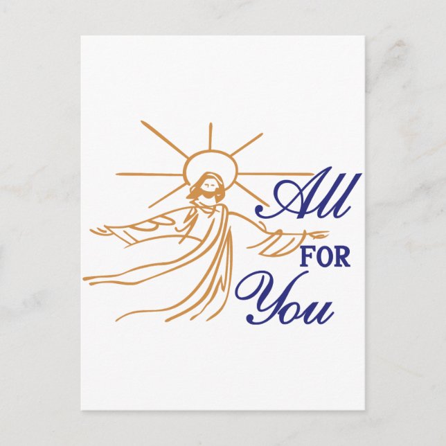 All For You Postcard (Front)