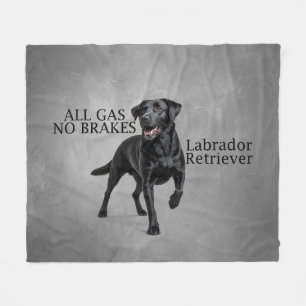 All Gas No Brakes Labrador Retriever Blanket