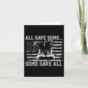 All Gave Some Some Gave All Memorial Day Camouflag Card