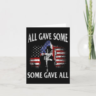 All Gave Some Some Gave All Tee Veteran &amp; Memo Card
