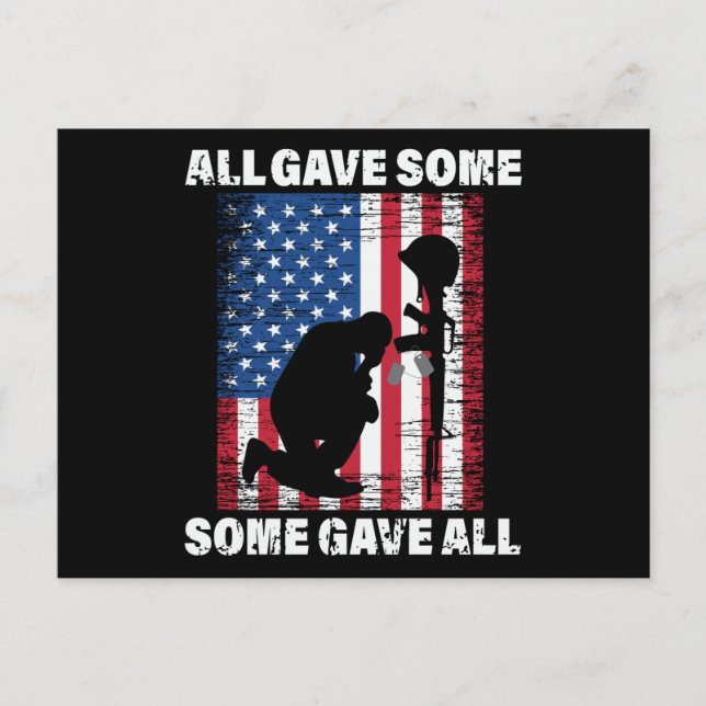 All Gave Some , Some Gave All - USA Army Postcard (Front)